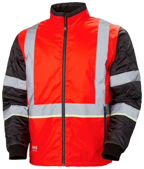 Helly Hansen 73185 Uc-Me Isolator 2XL Hi Vis Rood/Ebbenhout