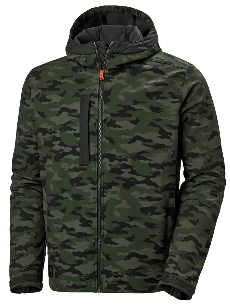 Helly Hansen 74230 Kensington Hooded Softshell Jacket XS Camouflage
