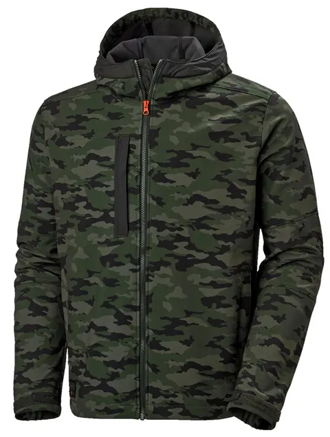 Helly Hansen 74230 Kensington Hooded Softshell Jacket 4XL Camouflage