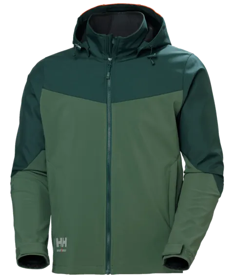 Helly Hansen 74290 Oxford Softshell Jacket 3XL Groen/Donkergroen