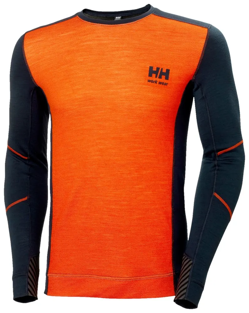 Helly Hansen 75106 Hh Lifa Merino Crewneck 3XL Marine/Donker Oranje
