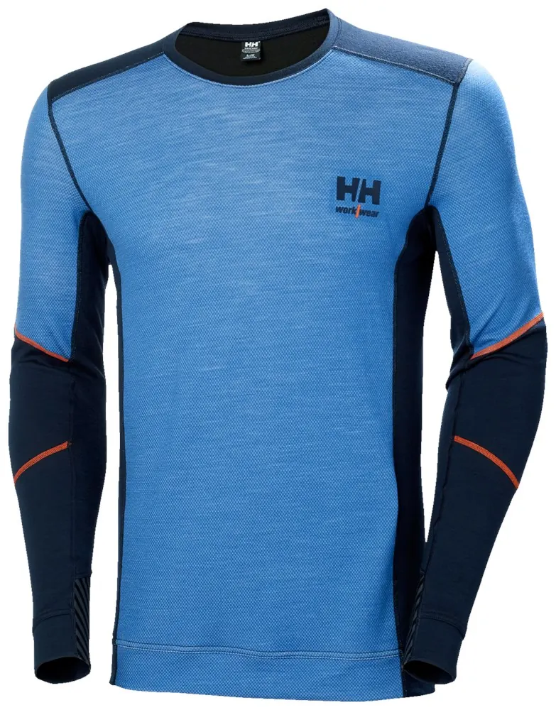 Helly Hansen 75106 Hh Lifa Merino Crewneck Marine-/Steenblauw