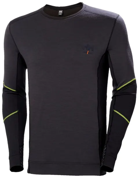 Helly Hansen 75106 Hh Lifa Merino Crewneck 3XL Zwart/Ebony