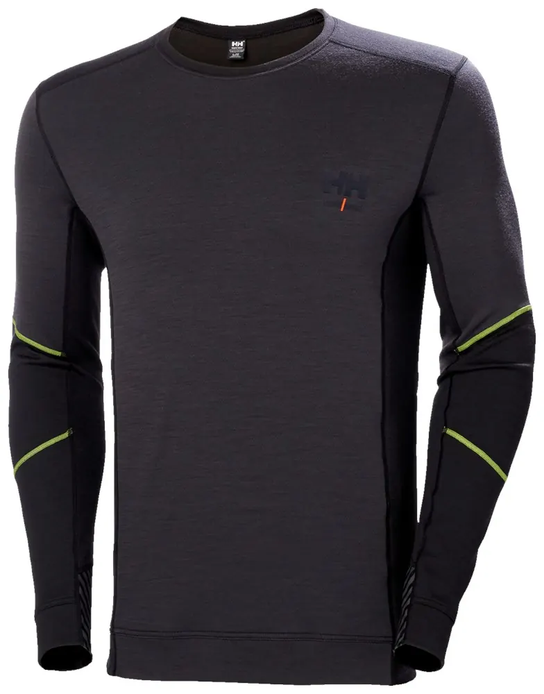 Helly Hansen 75106 Hh Lifa Merino Crewneck 4XL Zwart/Ebony