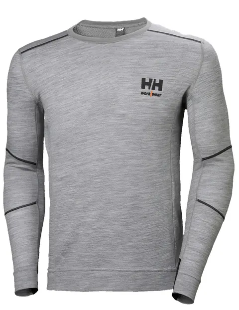 Helly Hansen HH 75106 Lifa Merino Crewneck Grijs Mélange