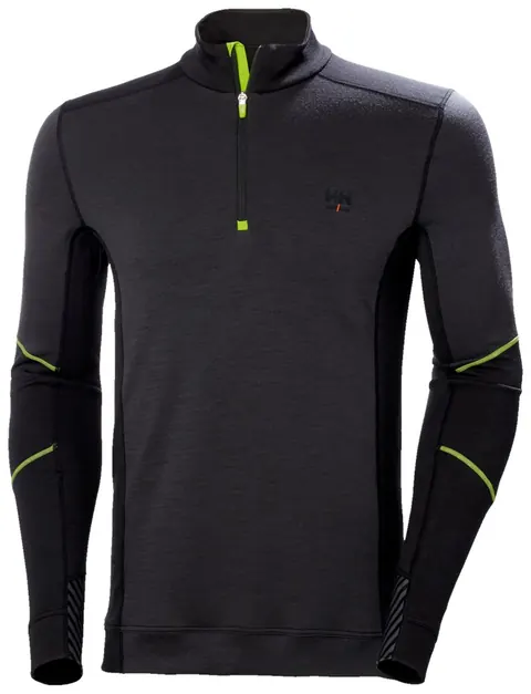 Helly Hansen 75107 Hh Lifa Merino Halve Rits Zwart/Ebony