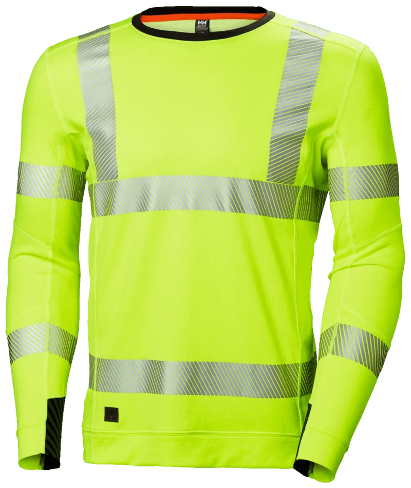 Helly Hansen 75111 ICU Lifa Act. Crewneck XS HV Geel