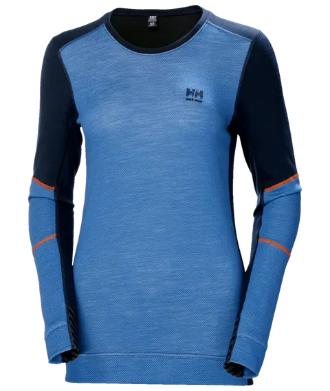 Helly Hansen 75209 W Lifa Merino Crewneck 3XL Marineblauw/Steenblauw