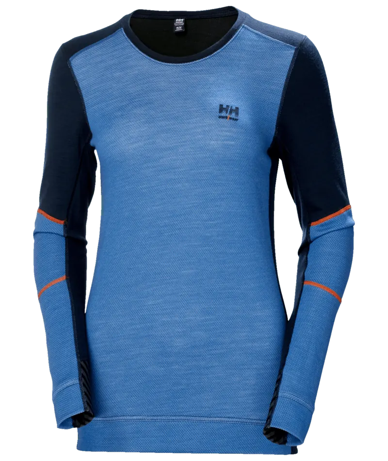 Helly Hansen 75209 W Lifa Merino Crewneck 3XL Marineblauw/Steenblauw