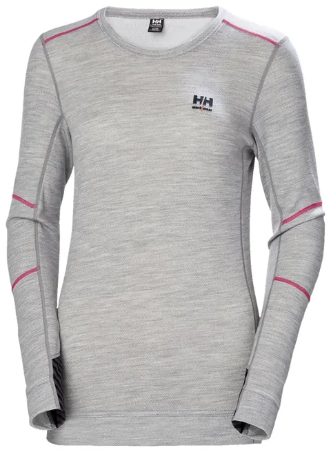 Helly Hansen 75209 W Hh Lifa Merino Crewneck Grijs Melange