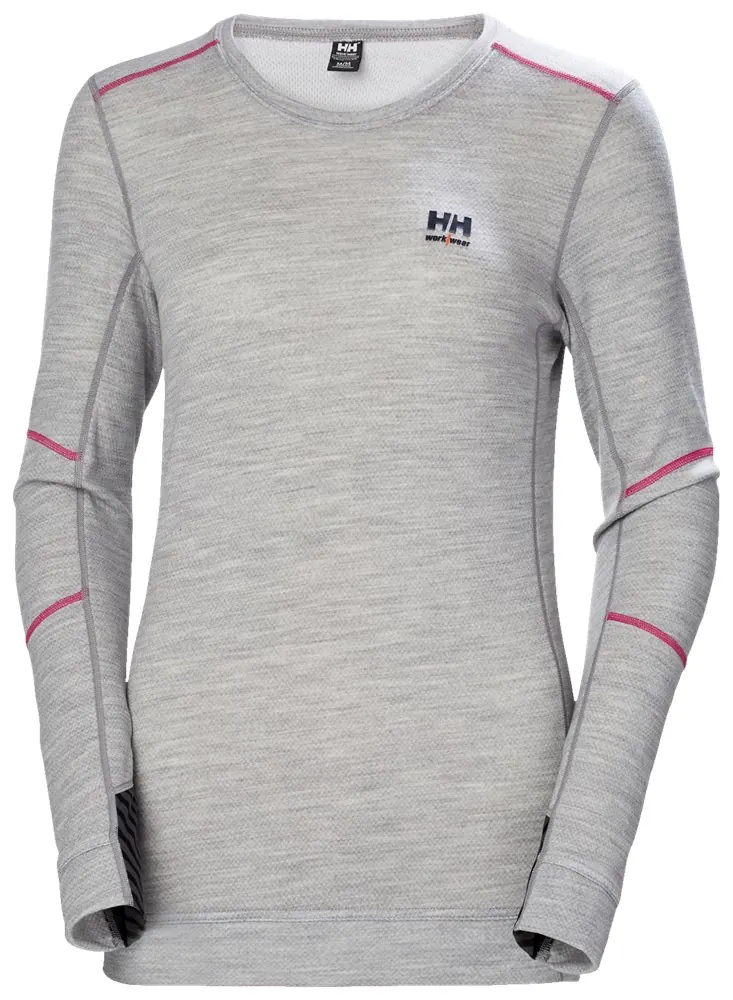 Helly Hansen 75209 W Hh Lifa Merino Crewneck Grijs Melange