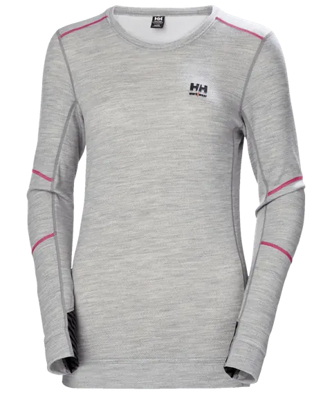 Helly Hansen 75209 W Lifa Merino Crewneck 3XL Grijze Melange