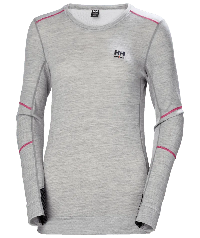 Helly Hansen 75209 W Lifa Merino Crewneck 3XL Grijze Melange