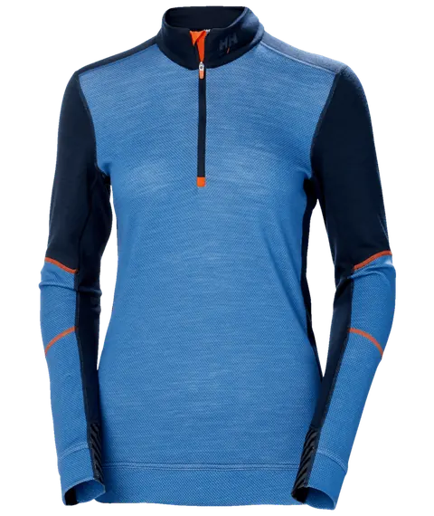 Helly Hansen 75210 W Lifa Merino Half Zip Grijze Melange