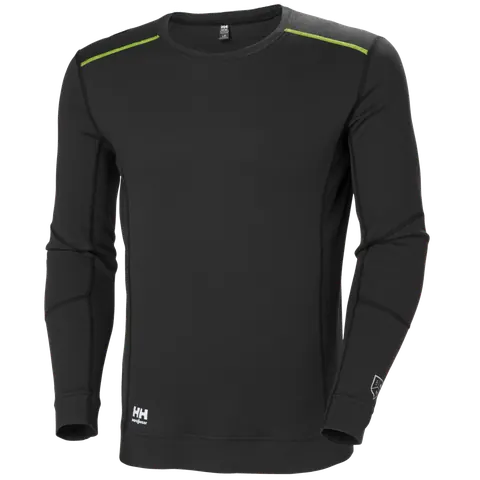 Helly Hansen HH 75249 Fyre Baselayer Crewneck XS Ebony