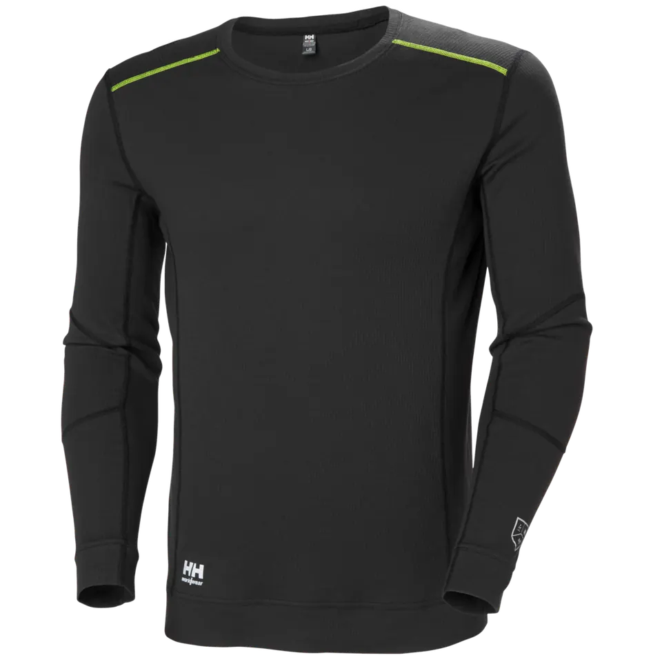Helly Hansen HH 75249 Fyre Baselayer Crewneck Ebony