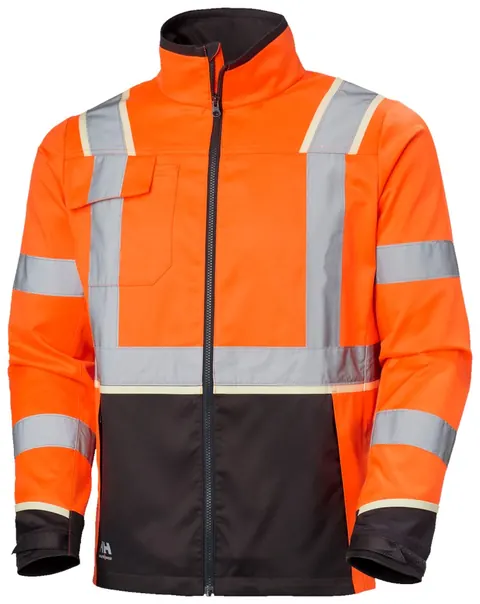 Helly Hansen 77215 Uc-Me Jas 4XL Hi Vis Oranje/Ebbenhout