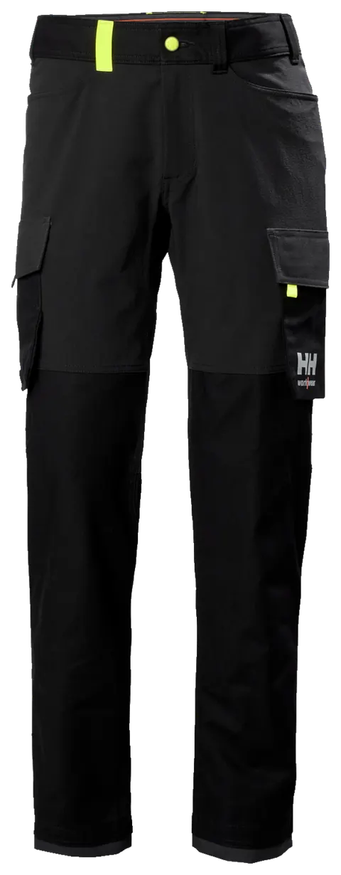 Helly Hansen 77408 Oxford 4X Cargo Broek 124 Zwart/Grijze Mist