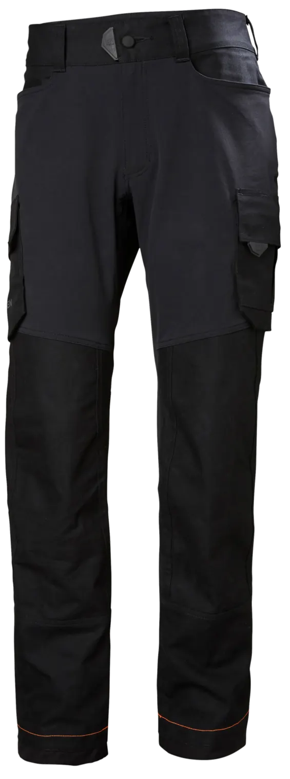 Helly Hansen 77445 Chelsea Evo Cargo Broek D104 Zwart/Donkeroranje