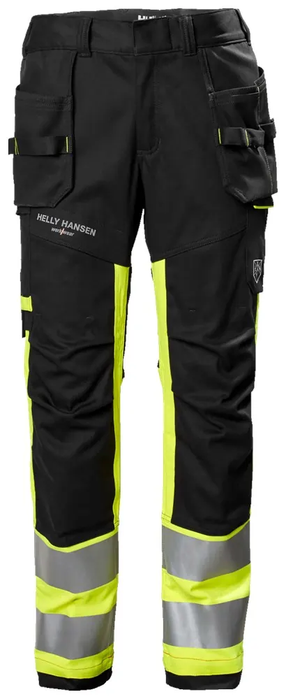 Helly Hansen 77450 Fyre Cons Broek Cl 1 D108 Geel/Ebbenhout