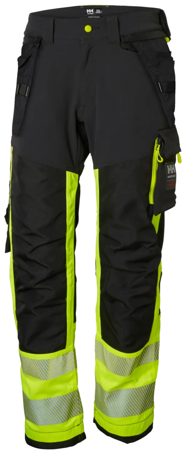 Helly Hansen 77471 ICU CONSTR. Broek CL 1 D120 Geel/Ebony