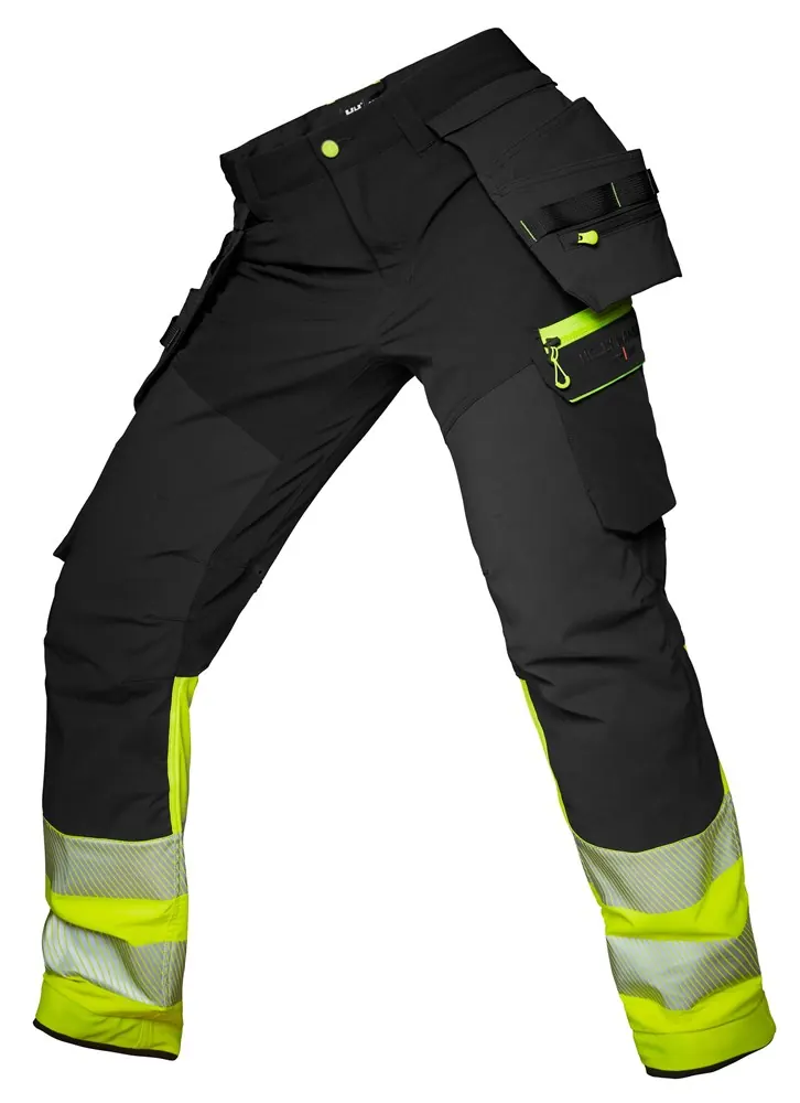 Helly Hansen 77500 ICU BRZ Construction Pant CL 1 C148 Yellow/Ebony