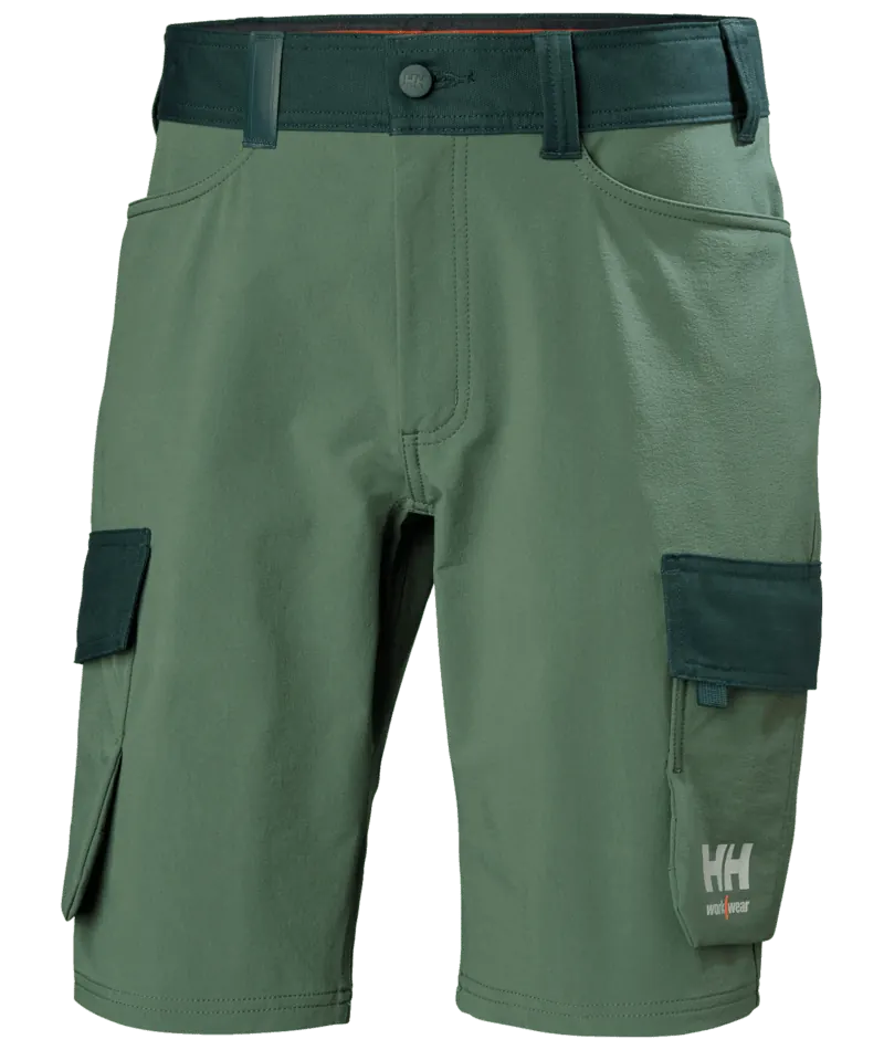 Helly Hansen 77508 Oxford 4xCargo Shorts C68 Groen/Donkergroen