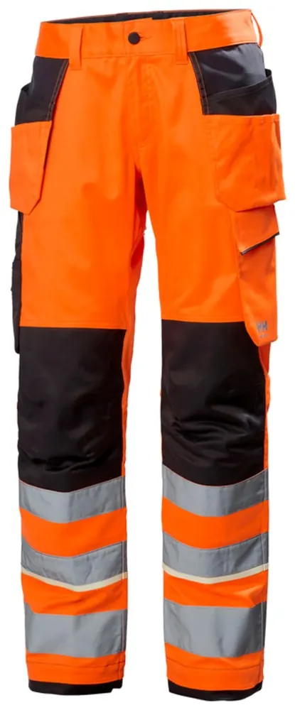 Helly Hansen 77512 Uc-Me Construction Broek CL 2 C72 Hi Vis Oranje/Ebbenhout