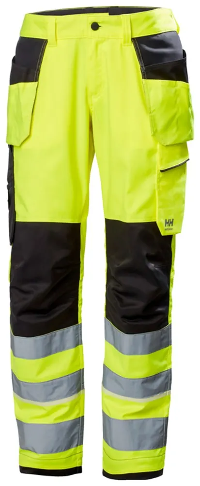 Helly Hansen 77512 Uc-Me Construction Broek CL 2 C52 Geel/Ebbenhout