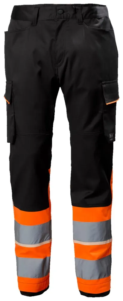 Helly Hansen 77515 Uc-Me Cargo Broek Cl1 C54 Hi Vis Oranje/Ebbenhout