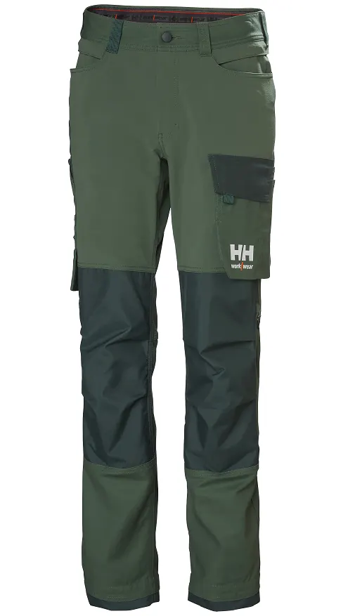 Helly Hansen HH 77597 W OXFORD 4X CNCT PANT Groen/Donkergroen
