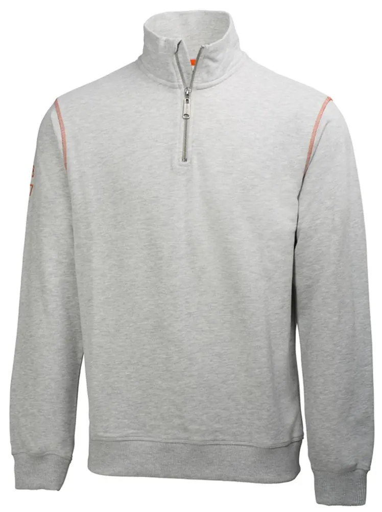 Helly Hansen 79027 Oxford Sweater Met Rits 2XL Grijs Mélange