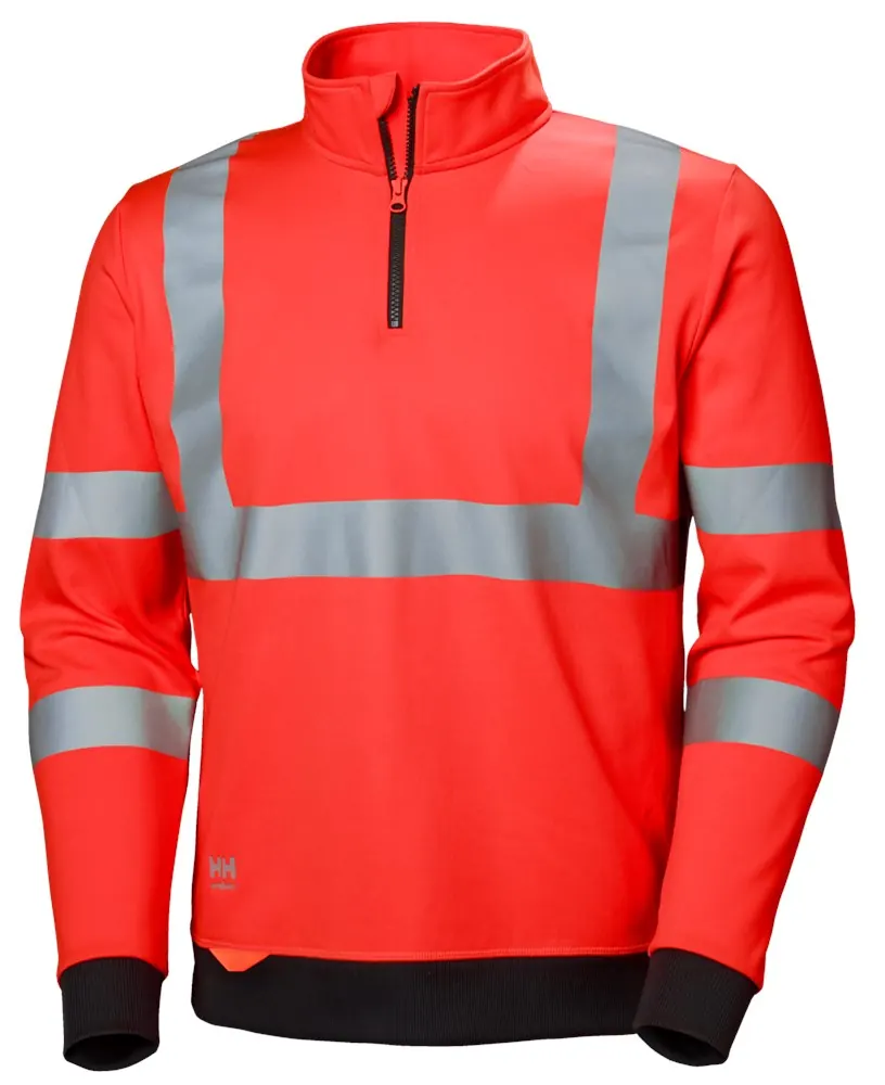 Helly Hansen 79096 Addvis Sweatshirt Met Halve Rits 4XL Rood