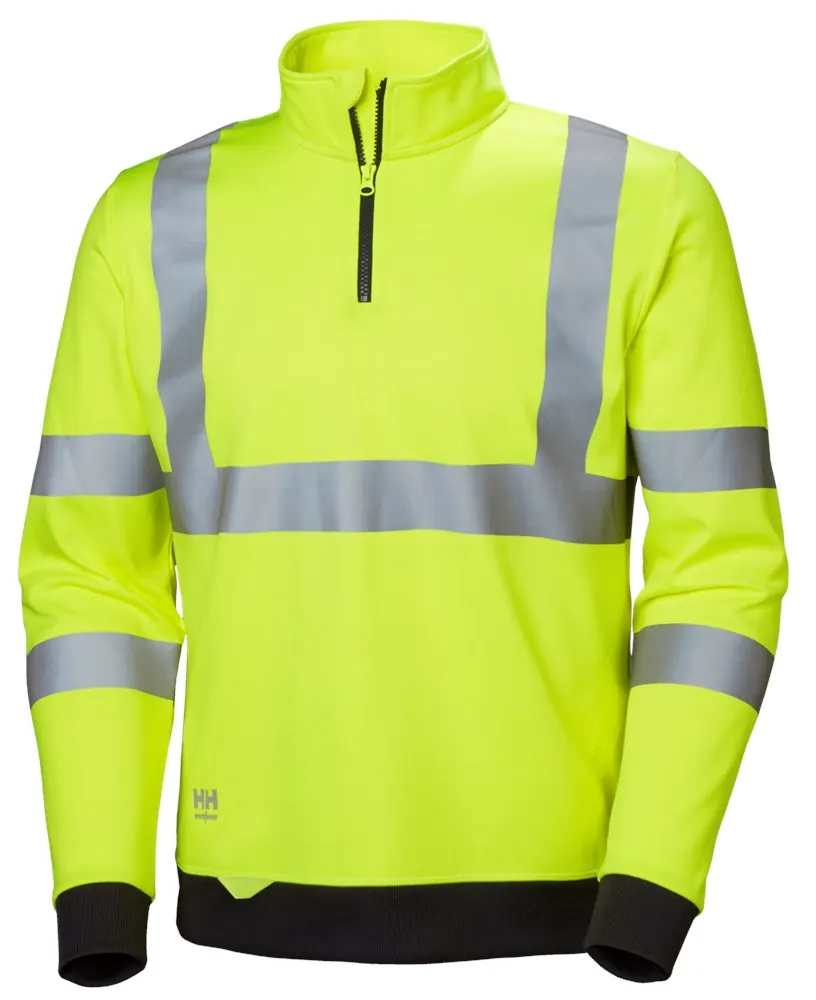 Helly Hansen 79096 Addvis Sweatshirt Met Halve Rits Geel