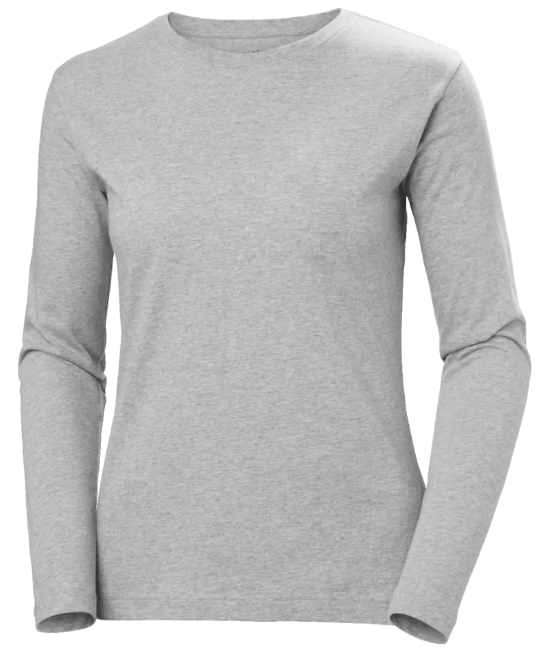 Helly Hansen 79159 W Classic Longsleeve Grijze Melange