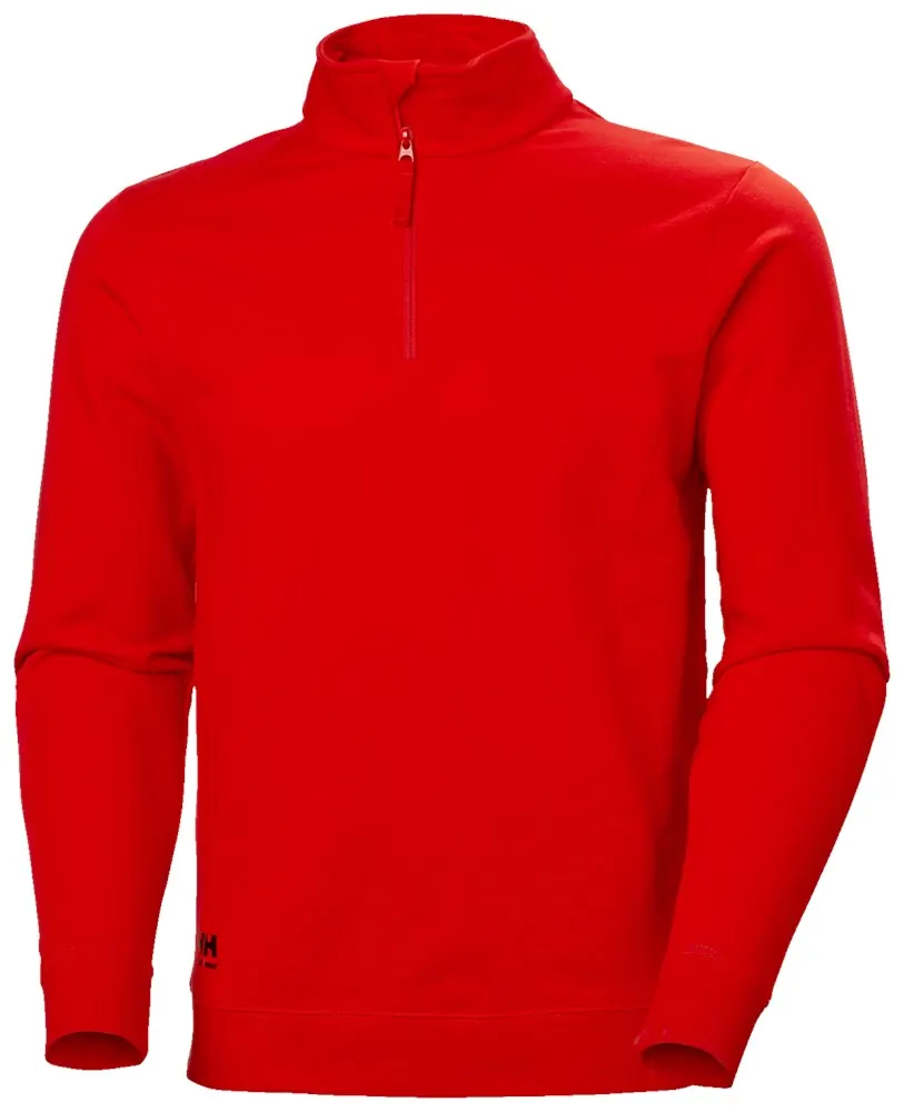 Helly Hansen 79210 Manchester Sweatshirt Met Halve Rits 2XL Alert Rood