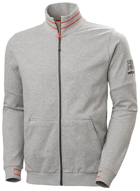 Helly Hansen 79247 Sweatshirt Met Kensington Ritssluiting Grijs Melange