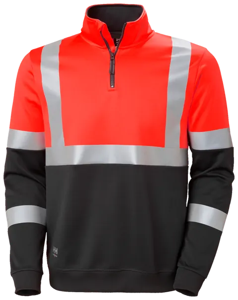 Helly Hansen 79257 Addvis Zip Sweater 4XL Rood/Ebony