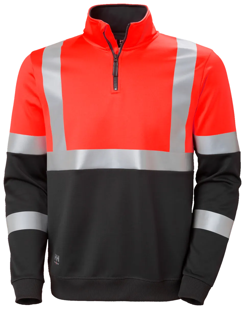 Helly Hansen 79257 Addvis Zip Sweater 4XL Rood/Ebony