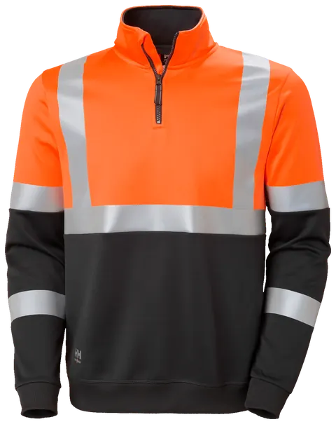Helly Hansen 79257 Addvis Zip Sweater Oranje/Ebony
