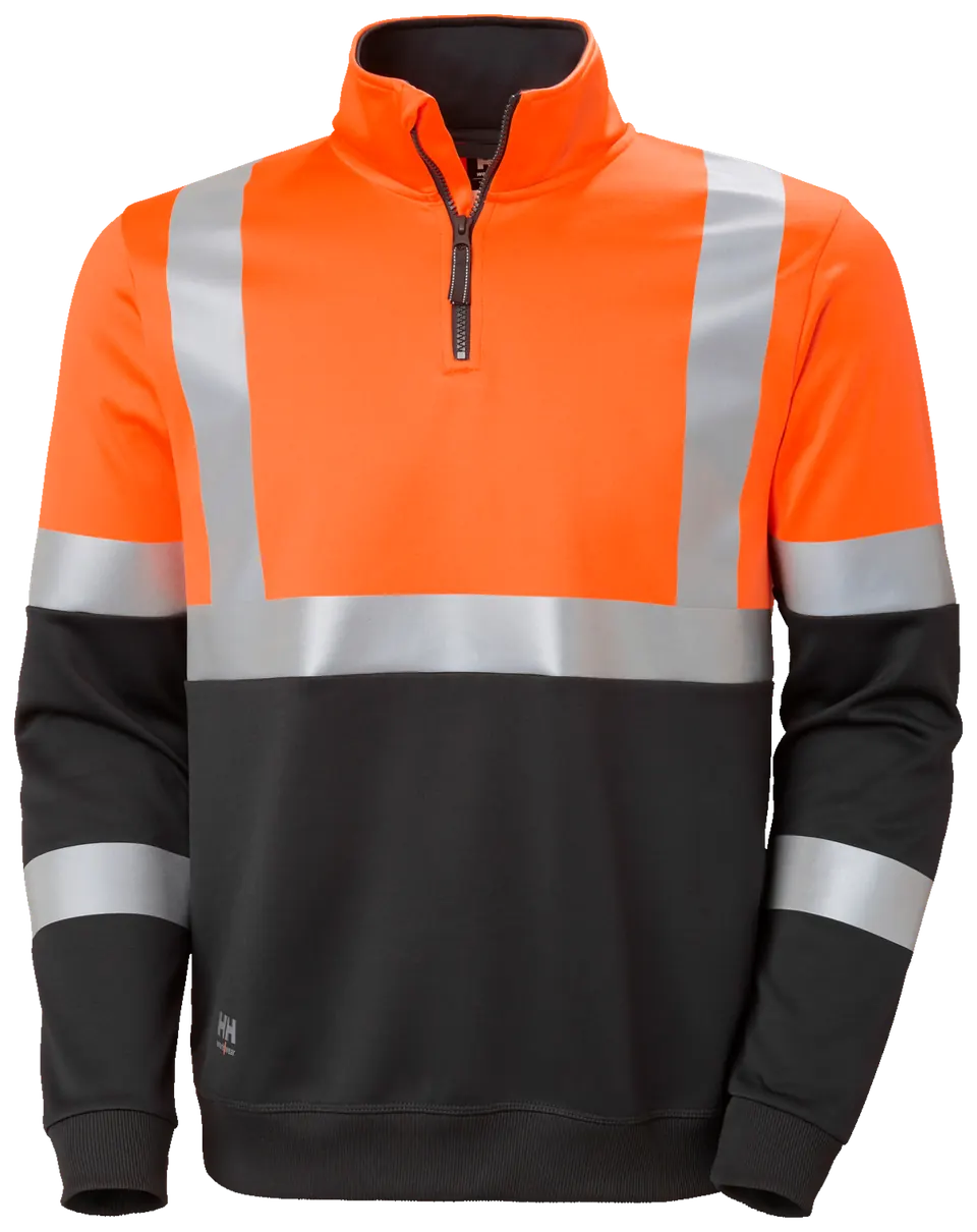Helly Hansen 79257 Addvis Zip Sweater 4XL Oranje/Ebony