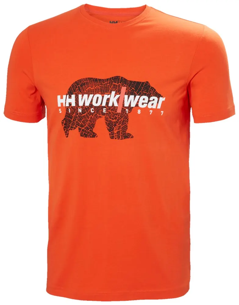 Helly Hansen 79261 Logo T-Shirt XS Donker Oranje