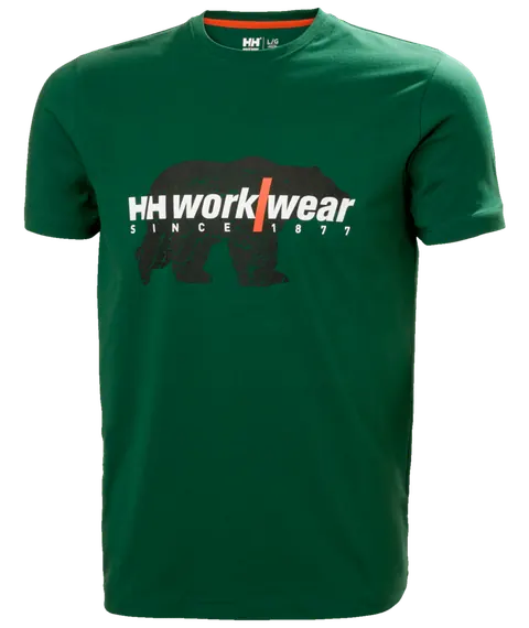 Helly Hansen 79261 Logo T-Shirt XS Groen