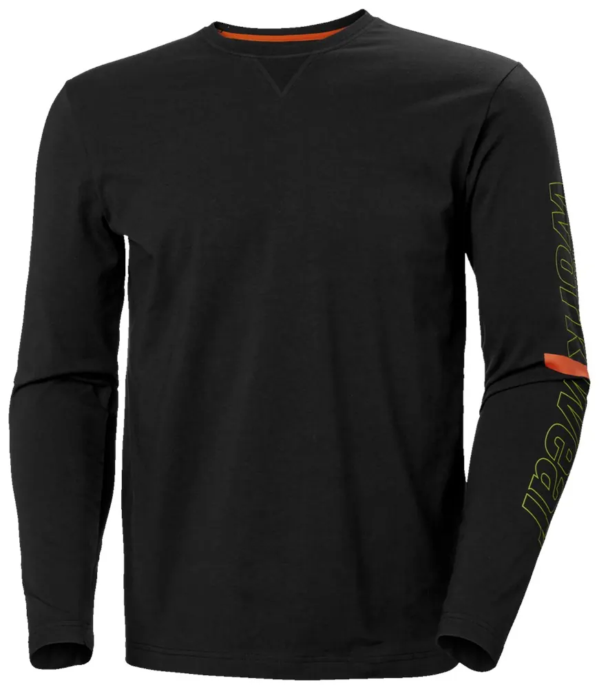 Helly Hansen 79262 Longsleeve Met Logo 4XL zwart