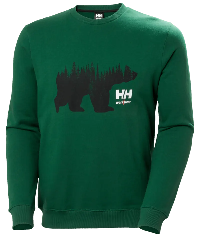 Helly Hansen 79263 Logo Sweatshirt 2XL Groen