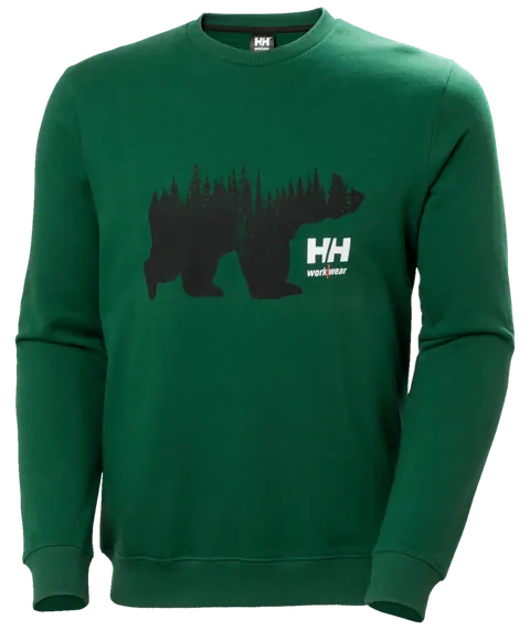 Helly Hansen 79263 Logo Sweatshirt 3XL Groen
