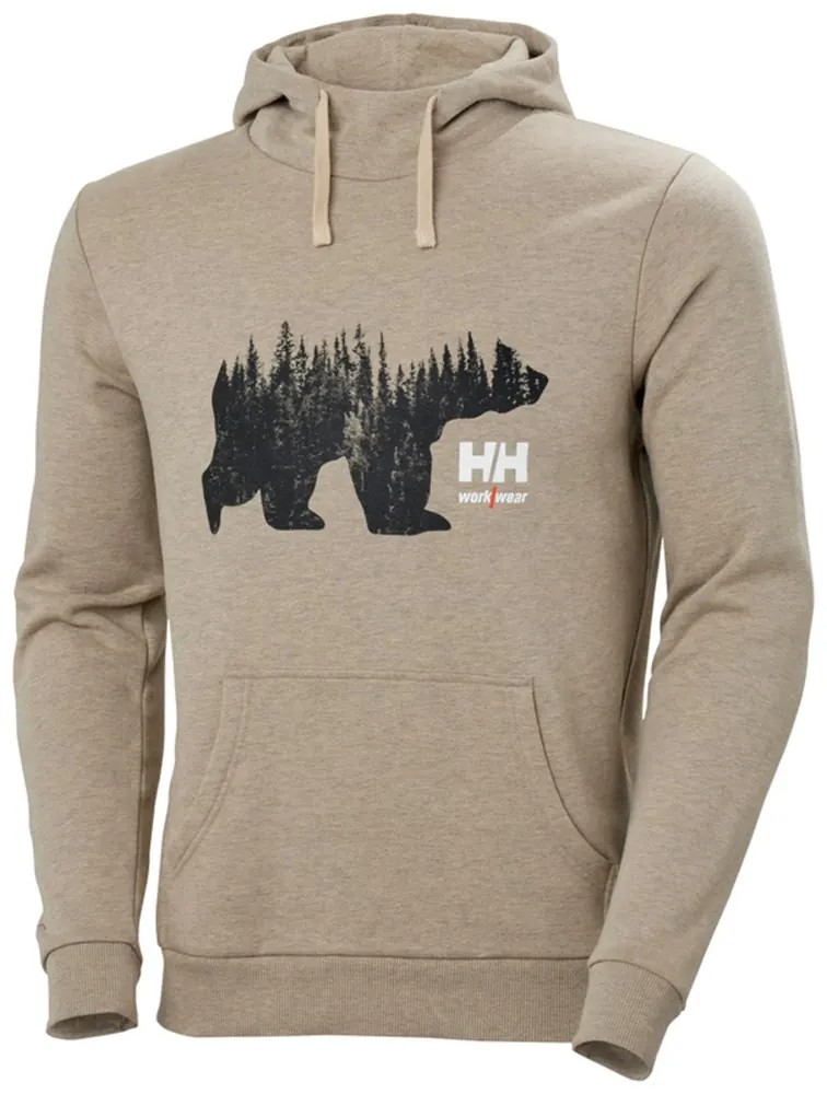 Helly Hansen 79264 Logo Hoodie XL Zandmelange