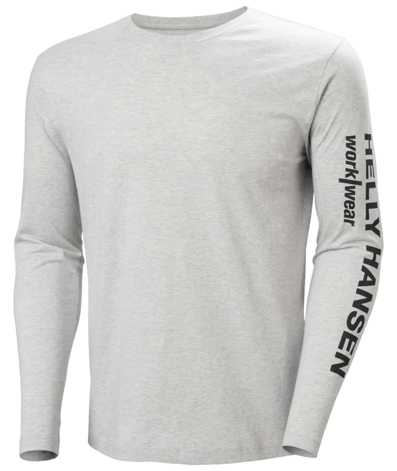 Helly Hansen 79282 Classic Logo Longsleeve M Grijze Melange