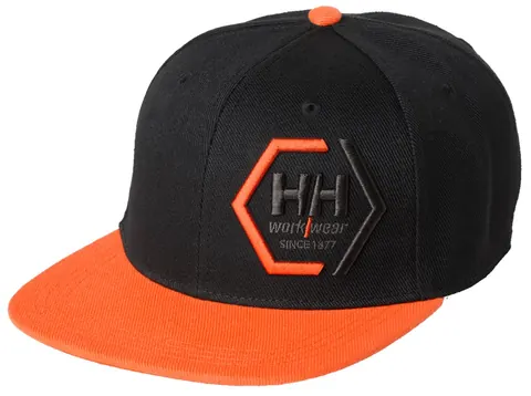 Helly Hansen 79806 Klassieke Platte Rand STD Zwart/Donker Oranje
