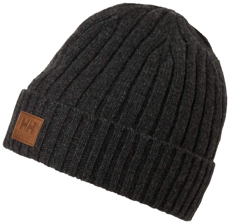 Helly Hansen 79812 Classic Wool Cuff Beanie Donkergrijs